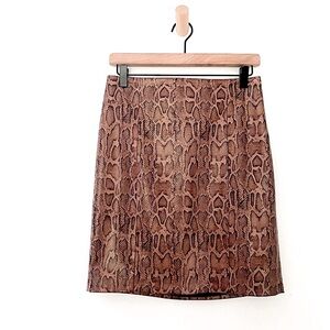 Zara Animal Print Pencil Skirt
